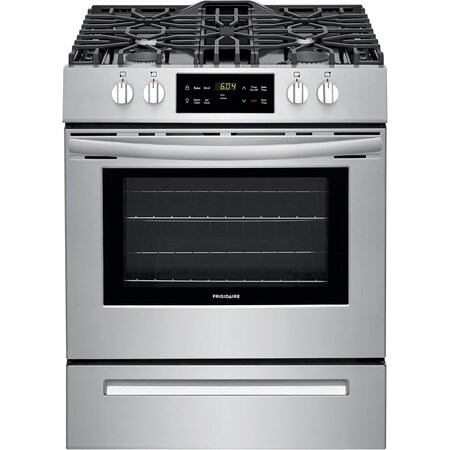 Frigidaire 30-in. Freestanding Gas Range with Continuous Grates and Store-More Drawer FFGH3051VS